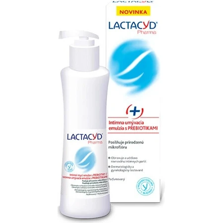 Lactacyd intieme reinigingsemulsie met prebiotica Pharma Prebiotic Plus 1×250 ml, intieme reinigingsemulsie