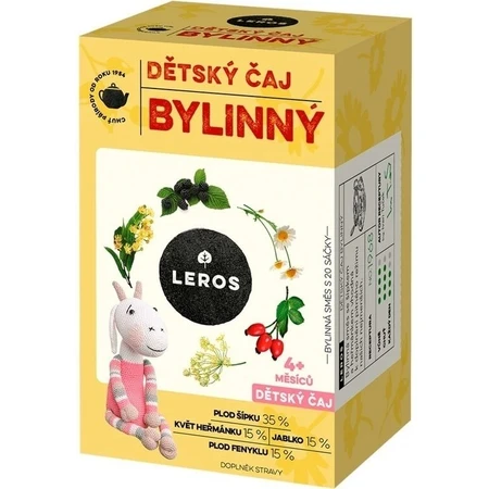 LEROS BIO KINDERKRÄUTERTEE+ 20×2 g, Kräutertee für Kinder