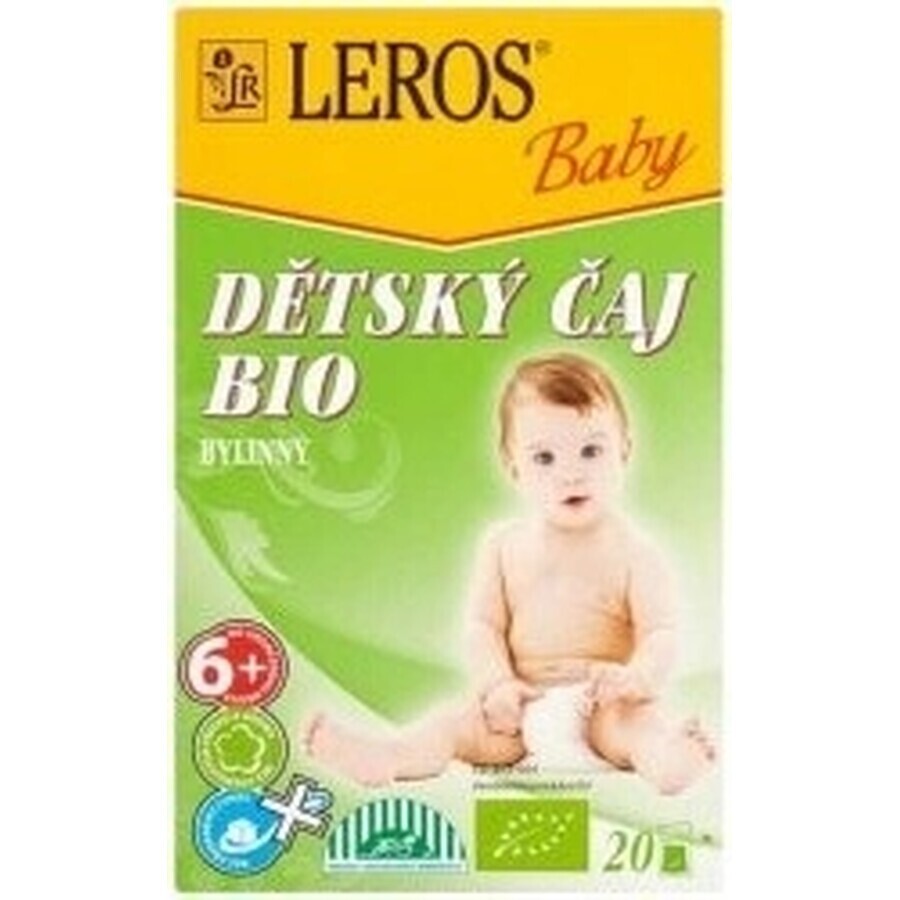 LEROS BIO CHILDREN'S HERBAL TEA+ 20×2 g, ceai de plante pentru copii
