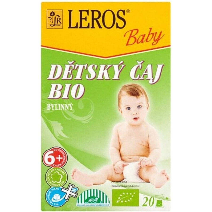 LEROS BIO CHILDREN'S HERBAL TEA+ 20×2 g, ceai de plante pentru copii
