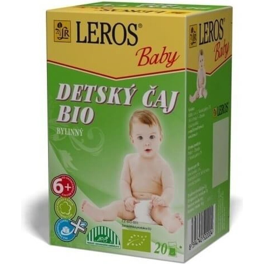 LEROS BIO CHILDREN'S HERBAL TEA+ 20×2 g, ceai de plante pentru copii