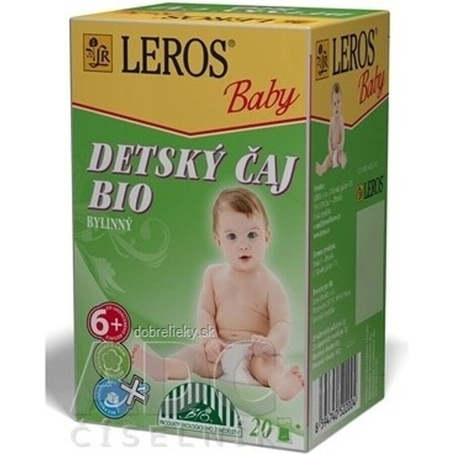 LEROS BIO CHILDREN'S HERBAL TEA+ 20×2 g, ceai de plante pentru copii
