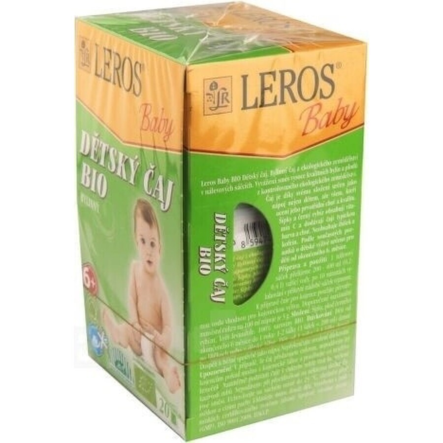 LEROS BIO CHILDREN'S HERBAL TEA+ 20×2 g, ceai de plante pentru copii
