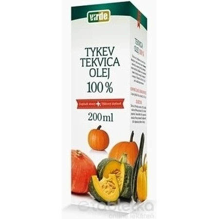 VIRDE Calabaza 100% aceite 1×200 ml, complemento alimenticio