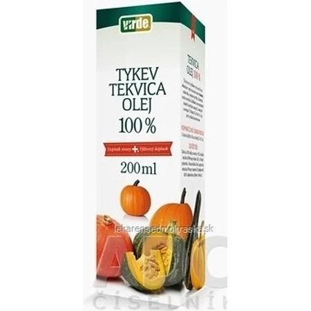 VIRDE Calabaza 100% aceite 1×200 ml, complemento alimenticio