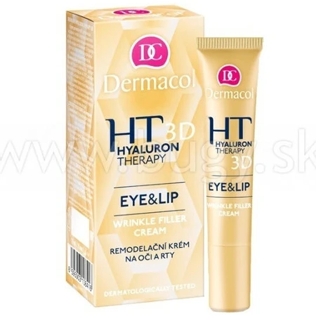 DERMACOL HYALURON THERAPY 3D Contorno de ojos y labios 1×15 ml, crema para los ojos