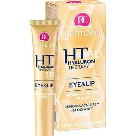 DERMACOL HYALURON THERAPY 3D Contorno de ojos y labios 1×15 ml, crema para los ojos