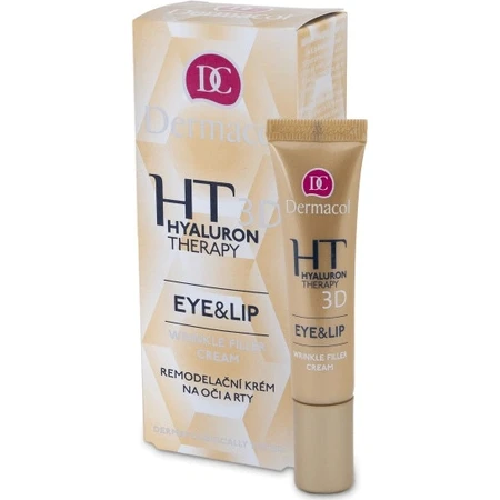 DERMACOL HYALURON THERAPY 3D Contorno de ojos y labios 1×15 ml, crema para los ojos