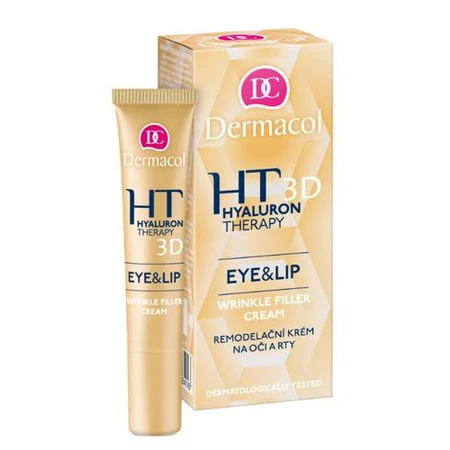 DERMACOL HYALURON THERAPY 3D Contorno de ojos y labios 1×15 ml, crema para los ojos