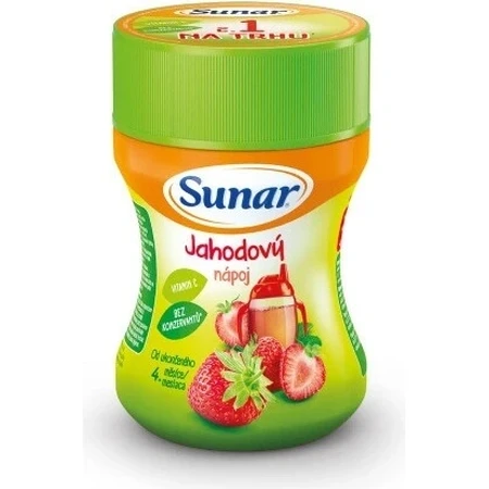Sunar Oplosbare drank Aardbei 1×200 g