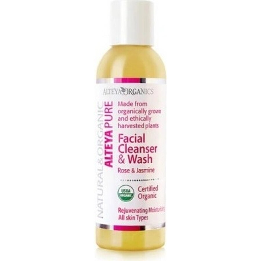 Alteya Organics Rose and Jasmine Facial Cleansing Gel 1×150 ml, gel de curățare
