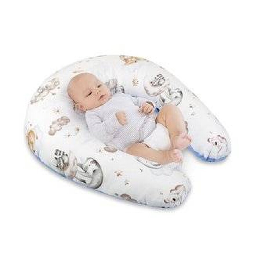Taie d'oreiller d'allaitement 665/024 animaux sur un nuage
