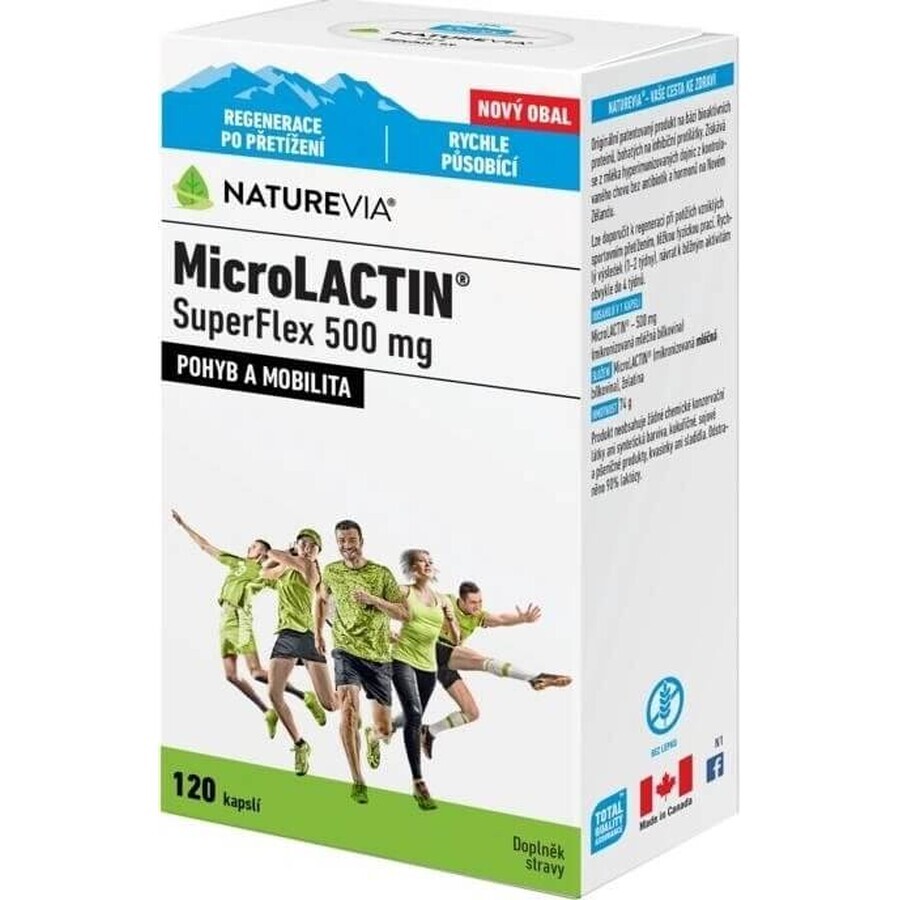 NATUREVIA MicroLACTIN SuperFlex 500 mg 1×120 cps, integratore alimentare