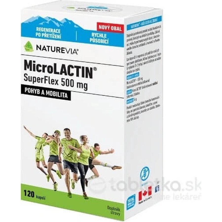 NATUREVIA MicroLACTIN SuperFlex 500 mg 1×120 cps, integratore alimentare