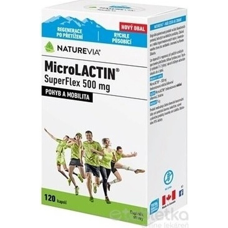 NATUREVIA MicroLACTIN SuperFlex 500 mg 1×120 cps, integratore alimentare