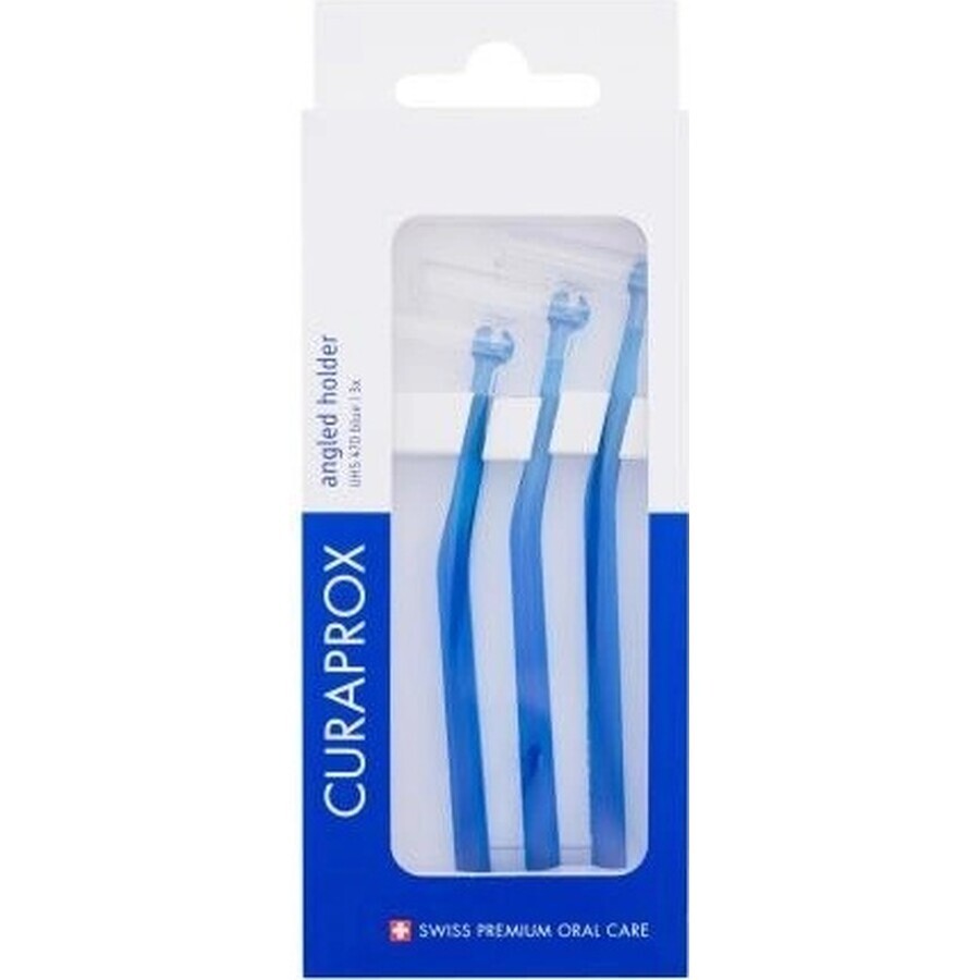 CURAPROX UHS 470 houder blauw 1×3 stuks, interdentale tandenborstel
