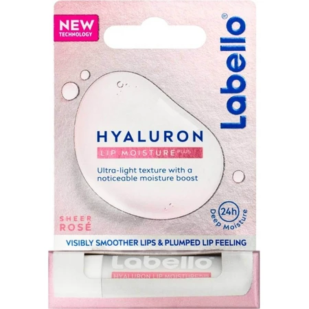Labello Lippenbalsem Hyaluron Roos 1×5,2 g, lippenbalsem