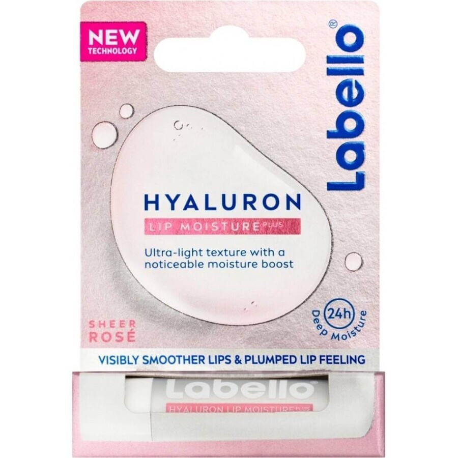 Labello Balsamo labbra Hyaluron Rose 1×5,2 g, balsamo labbra