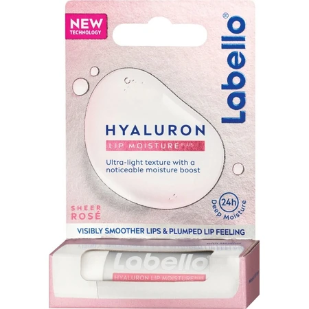Labello Lippenbalsem Hyaluron Roos 1×5,2 g, lippenbalsem