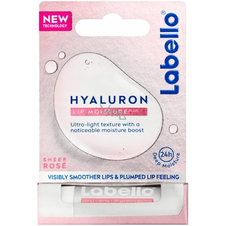 Labello Lippenbalsem Hyaluron Roos 1×5,2 g, lippenbalsem