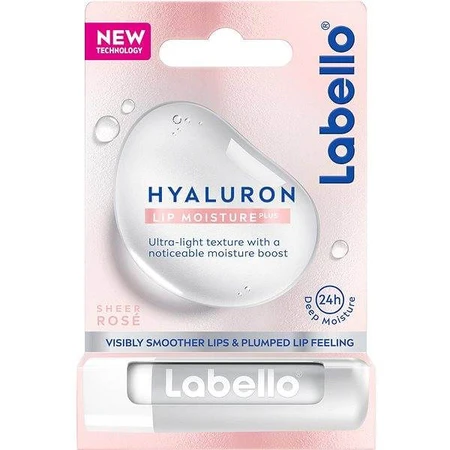 Labello Lippenbalsem Hyaluron Roos 1×5,2 g, lippenbalsem