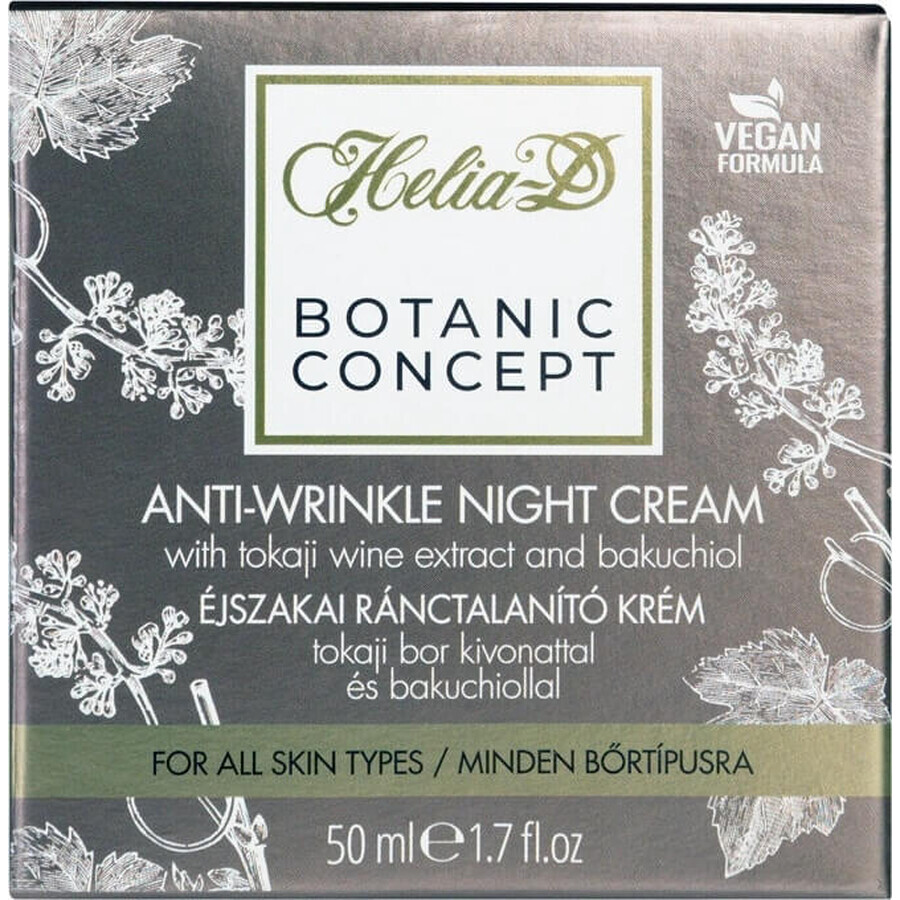 Helia_D Botanic Concept Anti-Wrinkle Night Cream 1×50 ml, anti-wrinkle night cream