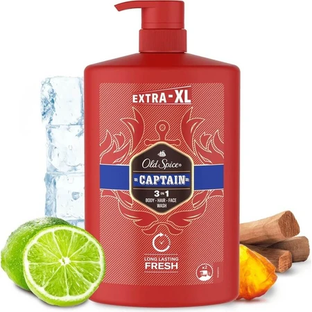 Old Spice SG 1l Captain 1×1000ml Captain 1l, shampoo en douchegel voor mannen