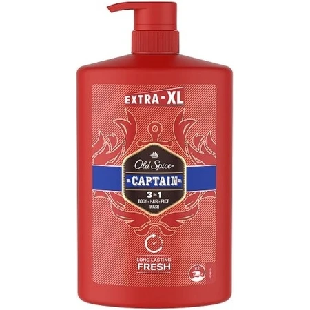 Old Spice SG 1l Captain 1×1000ml Captain 1l, shampoo en douchegel voor mannen