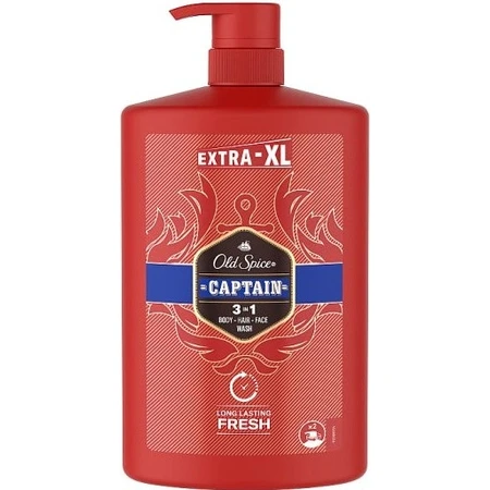Old Spice SG 1l Captain 1×1000ml Captain 1l, shampoo en douchegel voor mannen
