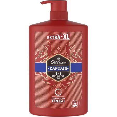 Old Spice SG 1l Captain 1×1000ml Captain 1l, shampoo en douchegel voor mannen