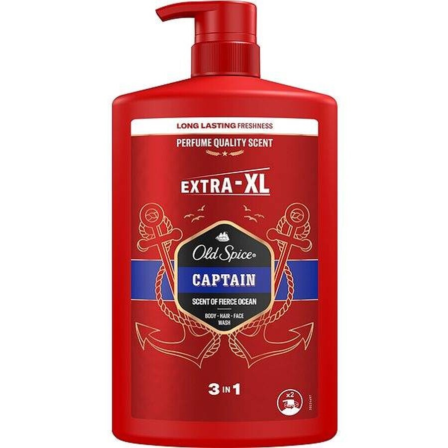 Old Spice SG 1l Captain 1×1000 ml, shampoo and shower gel for men Old Spice SG 1l Captain 1×1000 ml, shampoo and shower gel for men