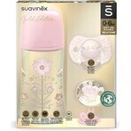 Suavinex Gold Set Clip suzetă Gold Blue 1×1 set, suzetă și clip Suavinex Gold Set Clip suzetă Gold Blue 1×1 set, suzetă și clip