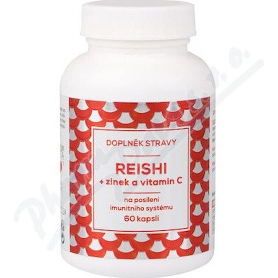 NATURVITA REISHI + zinc et vitamine C 1×60 cps, complément alimentaire
