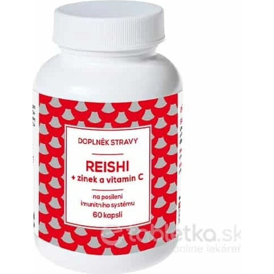 NATURVITA REISHI + zinc et vitamine C 1×60 cps, complément alimentaire