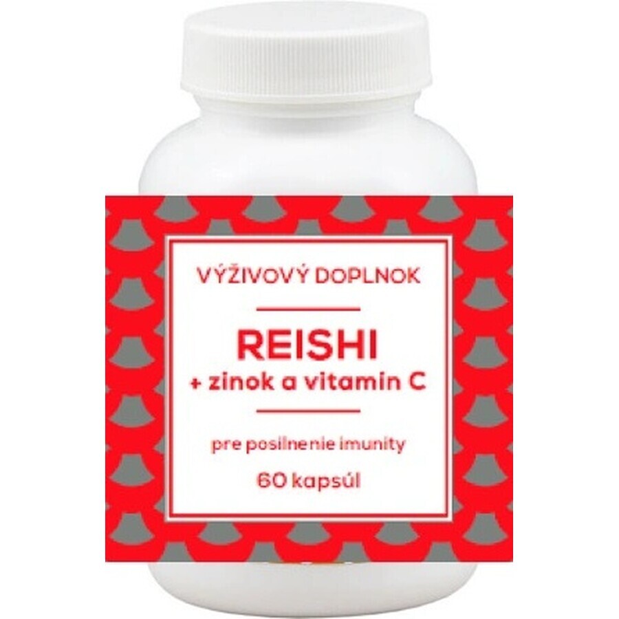 NATURVITA REISHI + zinc et vitamine C 1×60 cps, complément alimentaire