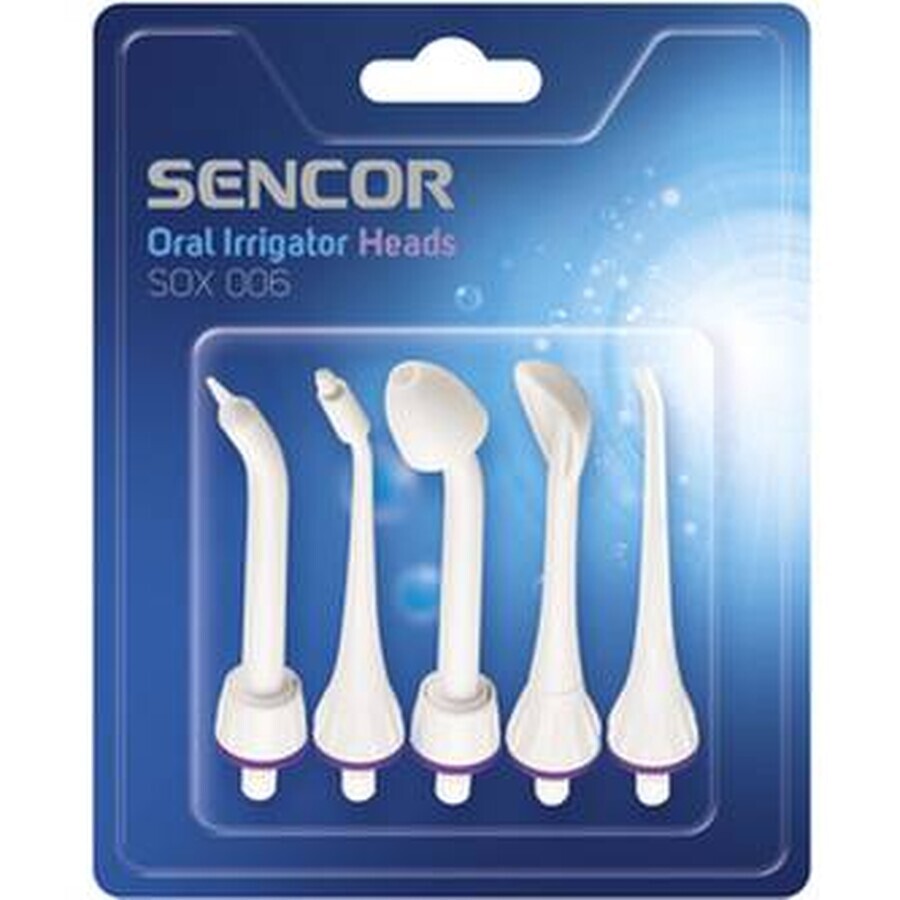 SENCOR SOX 006 SOX TESTS 1×11 piezas, cabezales de recambio para ducha bucal SENCOR SOX 006 SOX TESTS 1×11 piezas, cabezales de recambio para ducha bucal