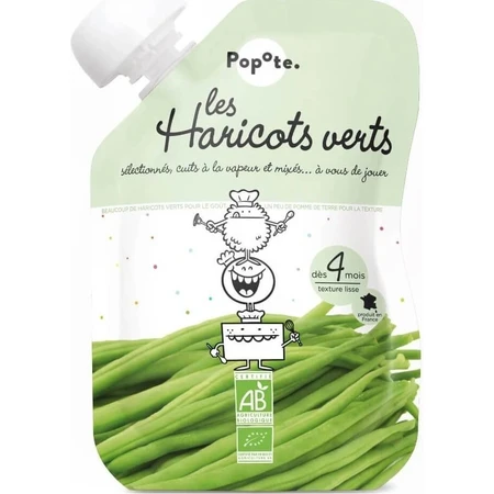 POPOTE Bio-Kapseln mit grünen Bohnen 120 g, 4+ 1×120 g