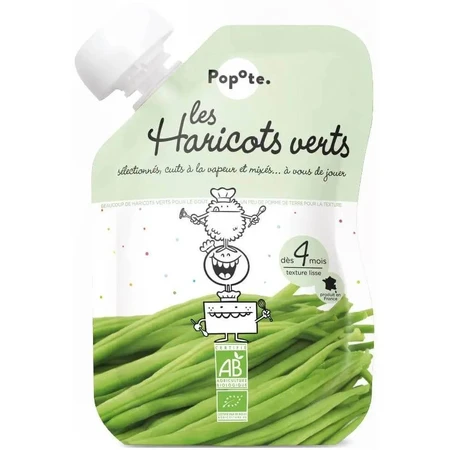 POPOTE Bio-Kapseln mit grünen Bohnen 120 g, 4+ 1×120 g
