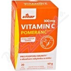 VITAR vitamina C 300 mg + cătină de mare + zinc pliculețe, amestec vrac cu aromă de portocale 1x20 buc