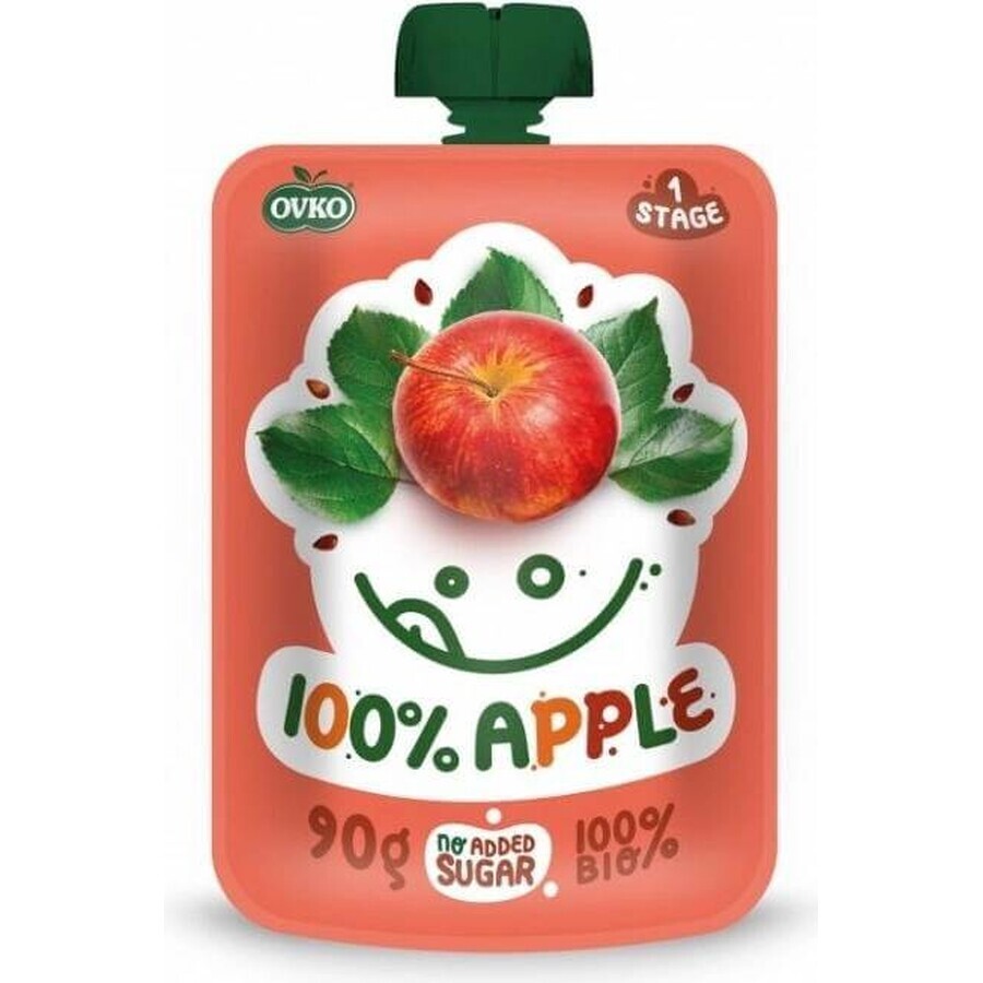 OVKO Bio-Babynahrung Apfel 1×90 g, Fruchtkapsel OVKO Bio-Babynahrung Apfel 1×90 g, Fruchtkapsel