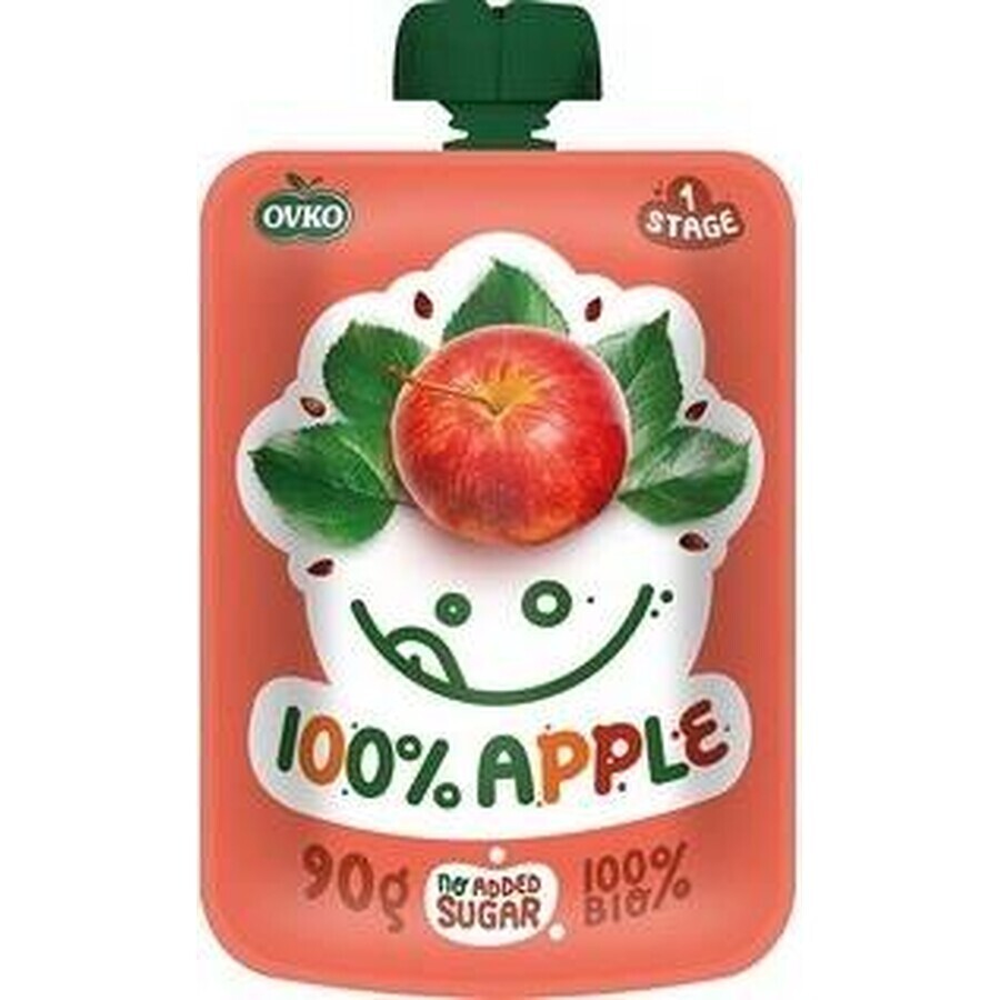 OVKO Bio-Babynahrung Apfel 1×90 g, Fruchtkapsel OVKO Bio-Babynahrung Apfel 1×90 g, Fruchtkapsel