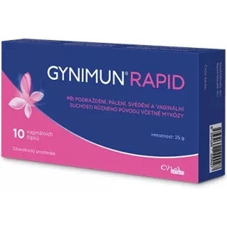 GYNIMUN RAPID 1×10 pcs, vaginal suppositories