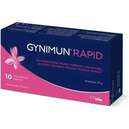 GYNIMUN RAPID 1×10 pcs, vaginal suppositories
