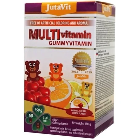 JutaVit Gummies Vitamine D3 20 µg Kids 1×60 tbl, complément alimentaire