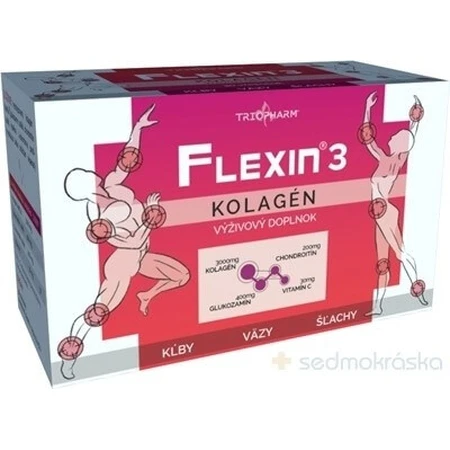 FLEXIN 3 COLLAGEN 1×30 stuks, korrels in zakjes voor het maken van drankjes