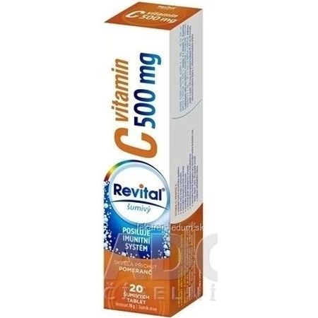 Revital vitamine C 500 mg effervescent 1×20 tbl, goût orange