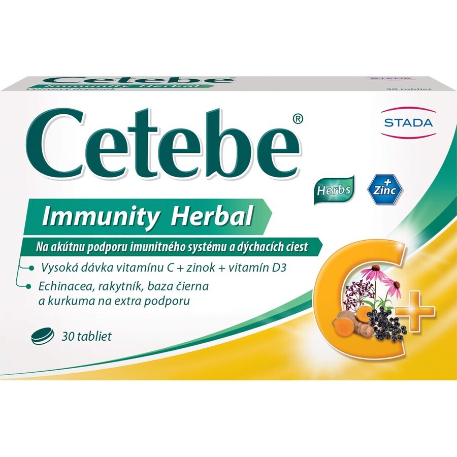 Buy Cetebe Immunity Herbal 1×30 tbl, food supplement Cetebe Immunity Herbal 1×30 tbl, food supplement