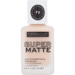 Revolution Relove, Fondotinta Supermatte F2, make-up 1×24 ml, make-up Revolution Relove, Fondotinta Supermatte F2, make-up 1×24 ml, make-up
