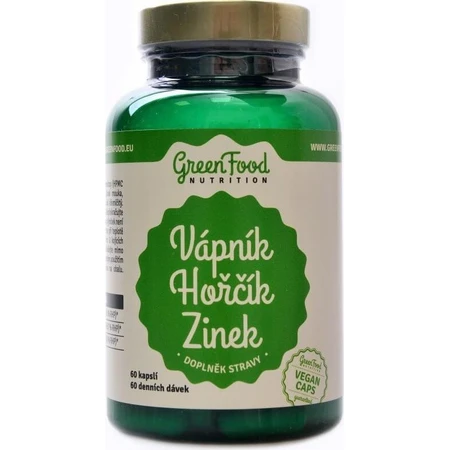 GreenFood Nutrition Calcium Mg Zinc Citrate 120cps 1x120 cps