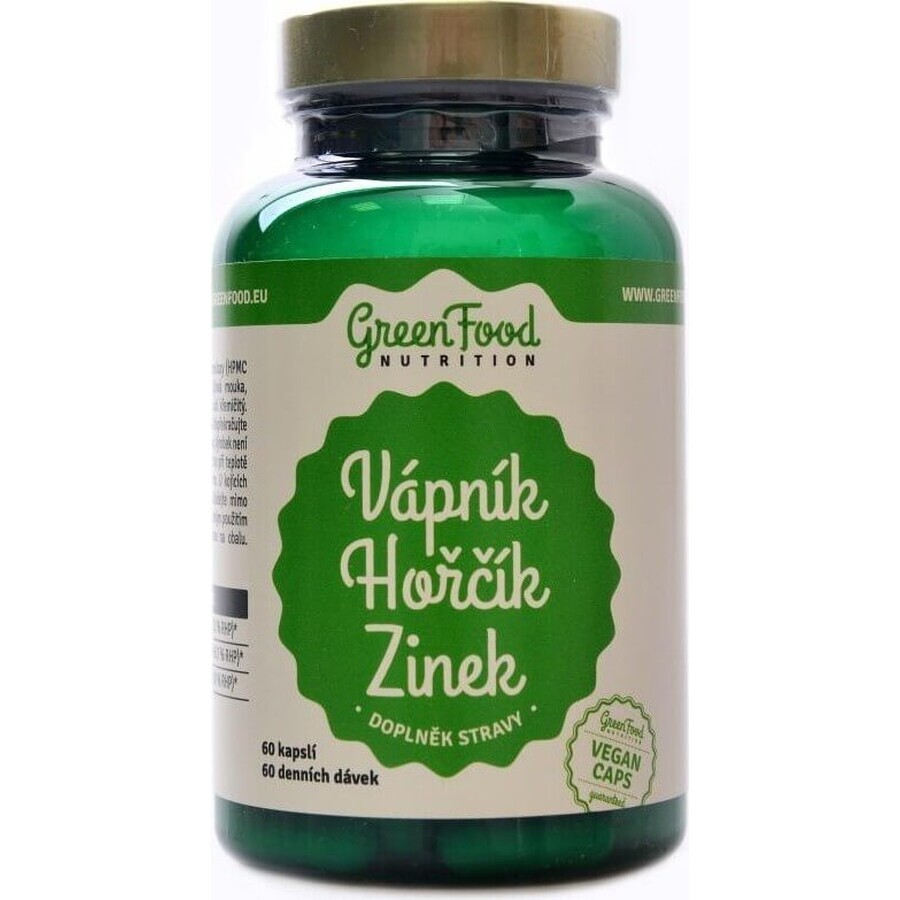 GreenFood Nutrition Calcium Mg Zinc Citrate 120cps 1x120 cps